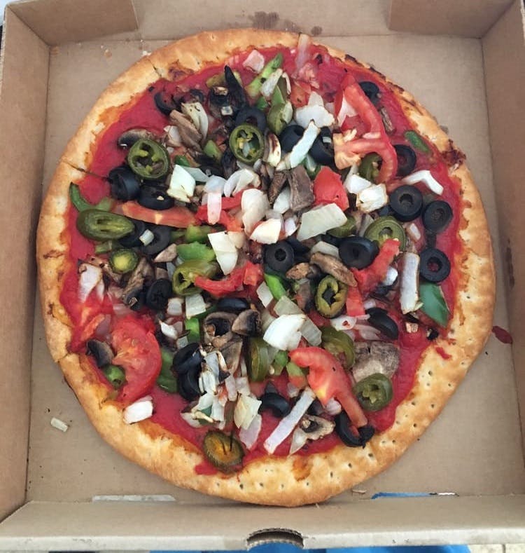 Order Veggie Pizza - Small 10'' food online from Best Pizza & Wings store, College Park on bringmethat.com