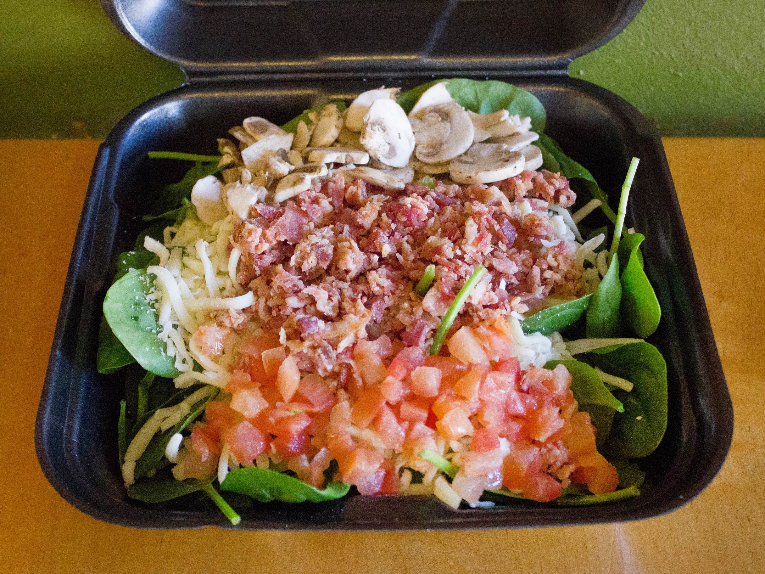 Order The Popeyes Salad food online from Fatty's Pizza store, Macon on bringmethat.com