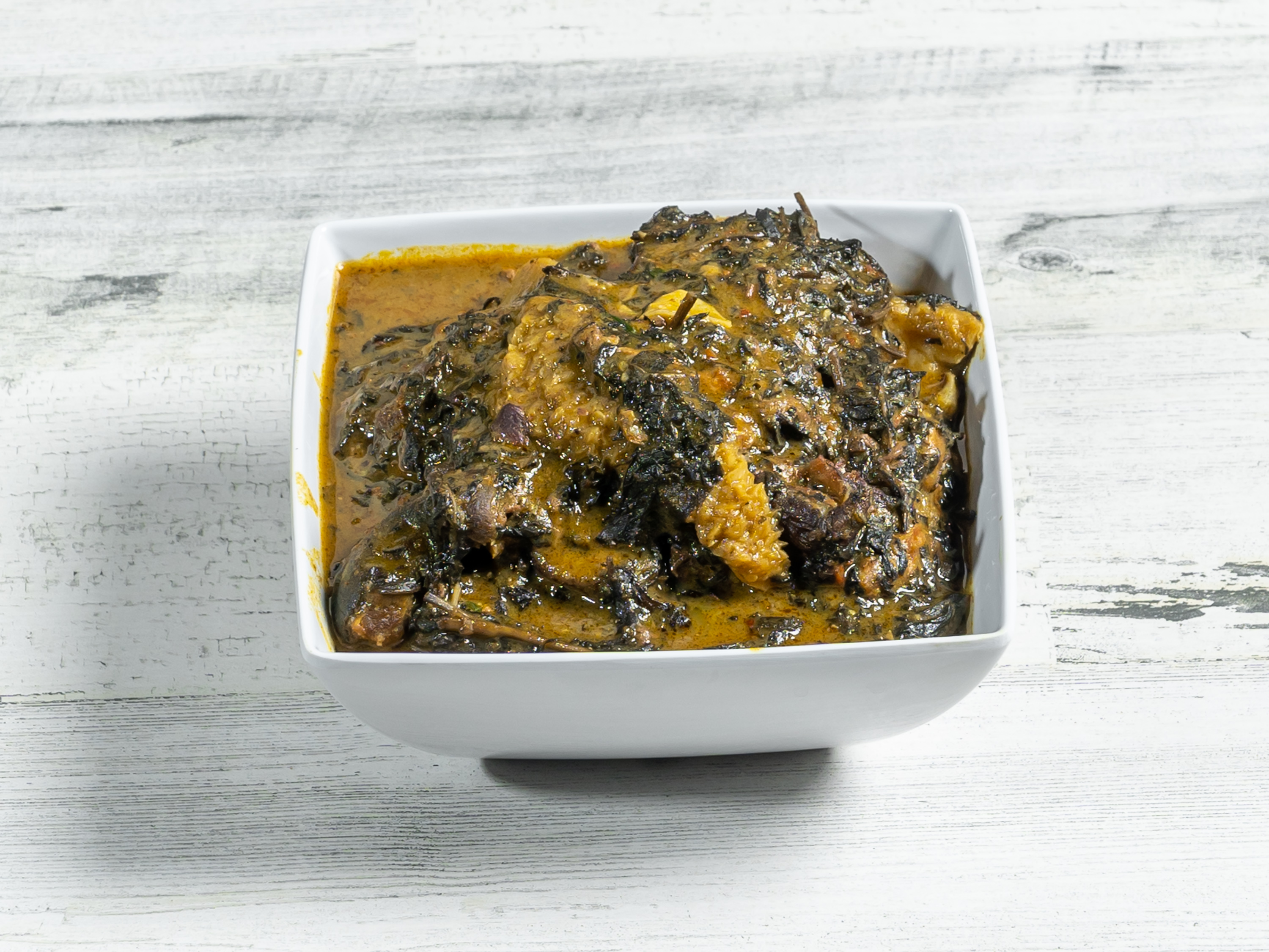 Order Any Soup with Assorted meat: Egusi/Okro/Vegetable/Onugbo/Ogbono food online from Aso Rock African Restaurant store, Dallas on bringmethat.com