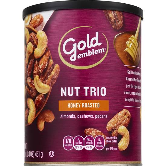 Order Gold Emblem Honey Roasted Nut Trio, 17 OZ food online from Cvs store, MONTEZUMA on bringmethat.com