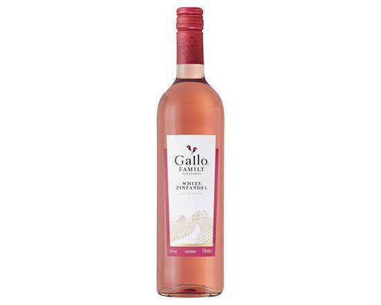 Order Gallo Family Vineyards White Zinfandel Wine, 750mL blush wine (9.0% ABV) food online from Signal Liquor store, Signal Hill on bringmethat.com