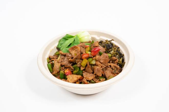 Order S3. Pork & Pepper 农家小炒肉 food online from Silky Kitchen store, New York on bringmethat.com