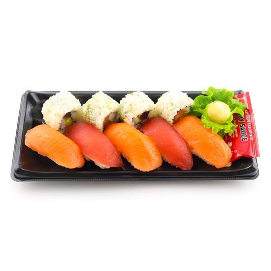 Order Tuna Salmon Nigiri and  Roll Combo food online from Genji Sushi store, Cupertino on bringmethat.com