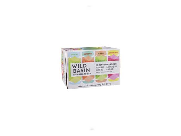 Order Wild Basin Boozy Sparkling Water Mixed Pack - 12x 12oz Cans food online from Jacob's Liquor store, Sachse on bringmethat.com