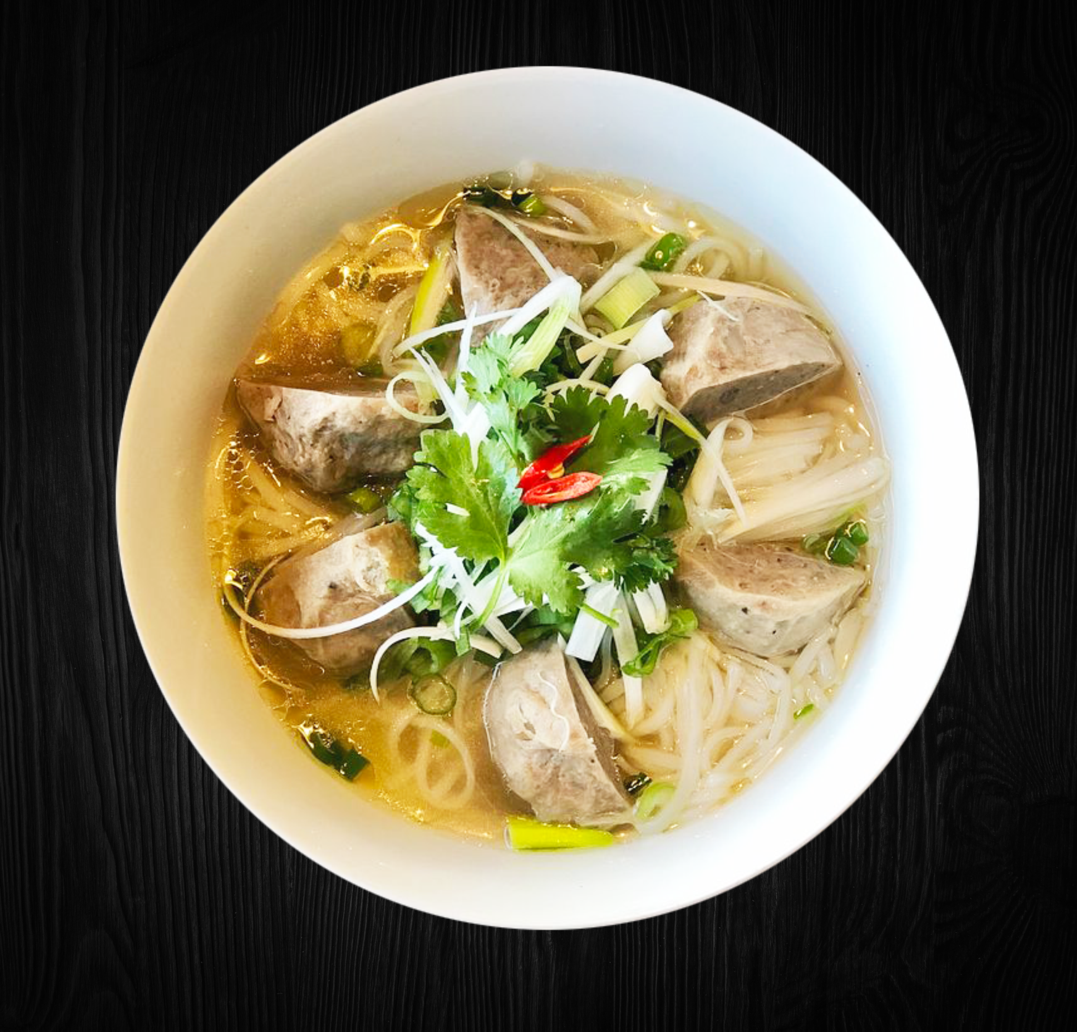 Order Pho Beef Meat Ball - Phở Bò Viên food online from Pho House 99 store, Garden Grove on bringmethat.com