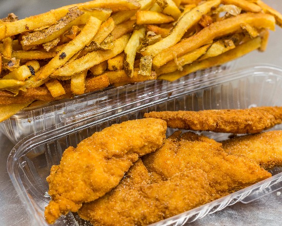 Order Chicken Fingers with Fries food online from Ray's Candy Store store, New York on bringmethat.com