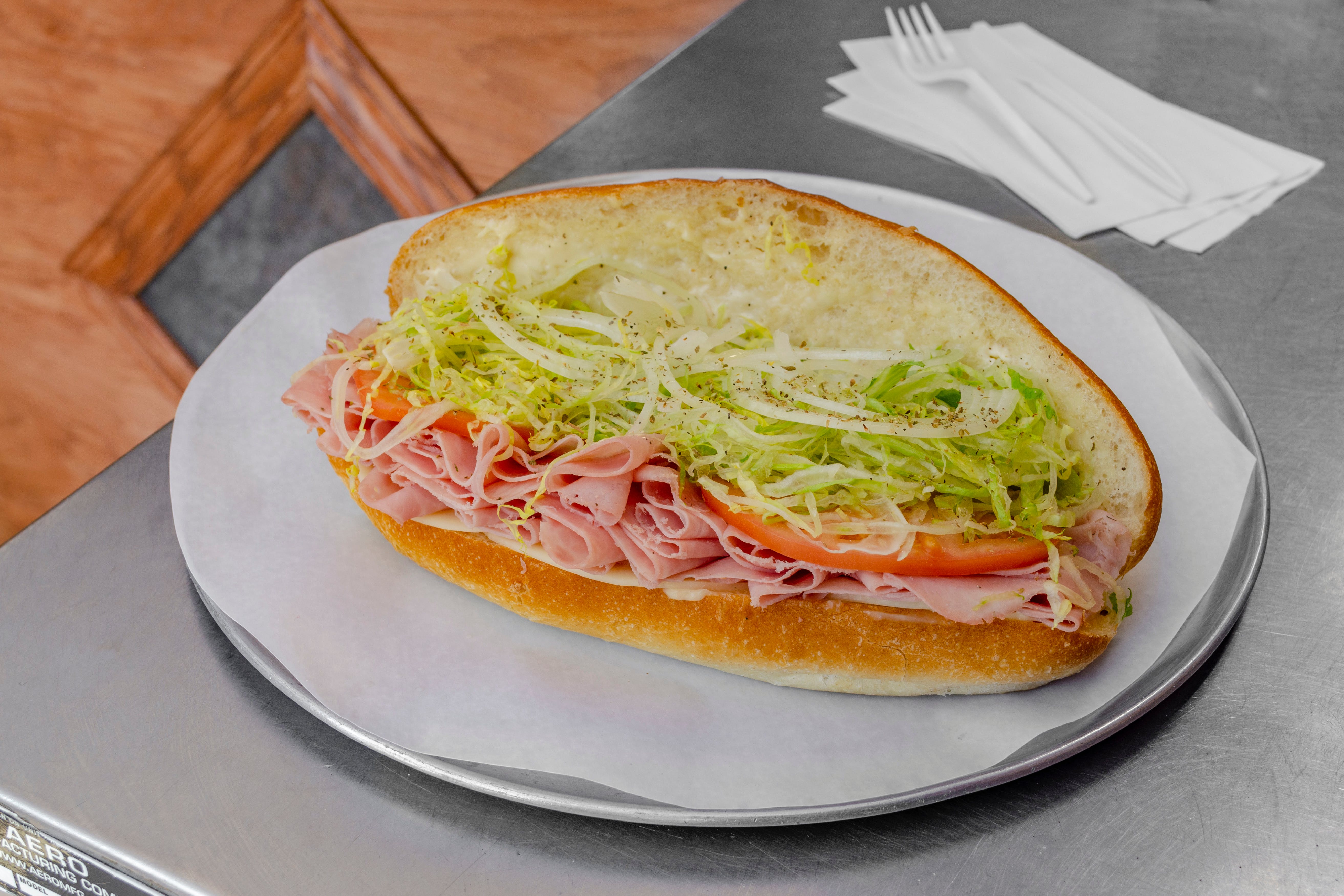 Order Ham & Provolone Sub - 9" food online from Pizza Express store, Elizabeth on bringmethat.com