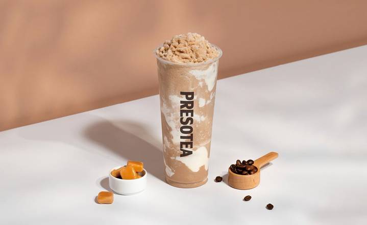 Order Caramel Frappe food online from Presotea store, Commerce Charter Township on bringmethat.com