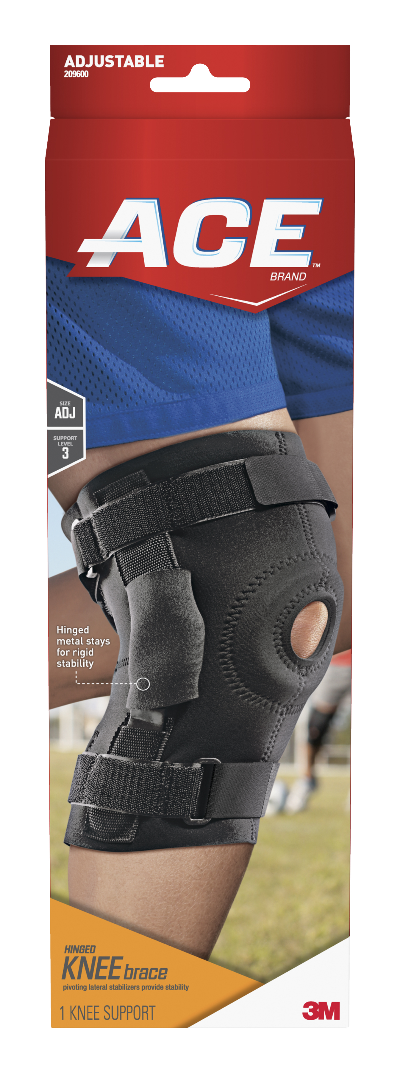 Order ACE Adjustable Hinged Knee Brace, Support Level 3 - 1 ct food online from Rite Aid store, REEDLEY on bringmethat.com