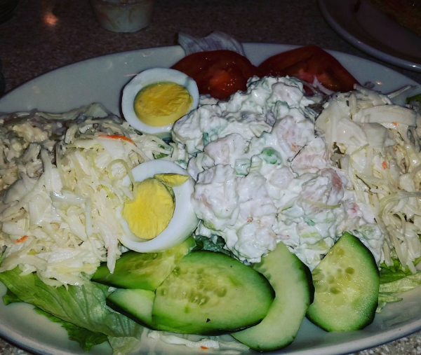Order Shrimp Salad Platter food online from The red flame store, New York on bringmethat.com