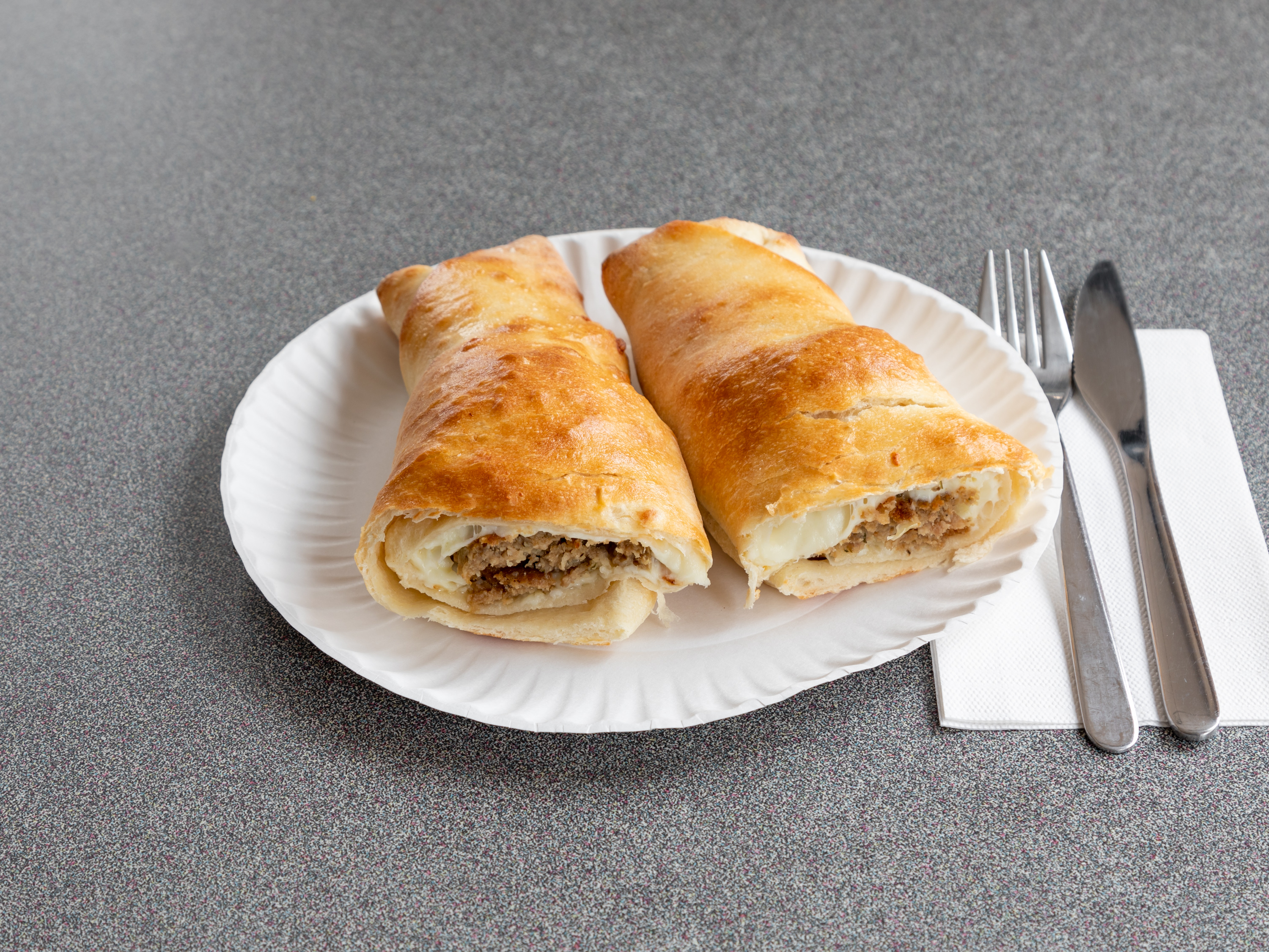 Order Meatball and Cheese Roll food online from Scala Pizza store, Mount Vernon on bringmethat.com