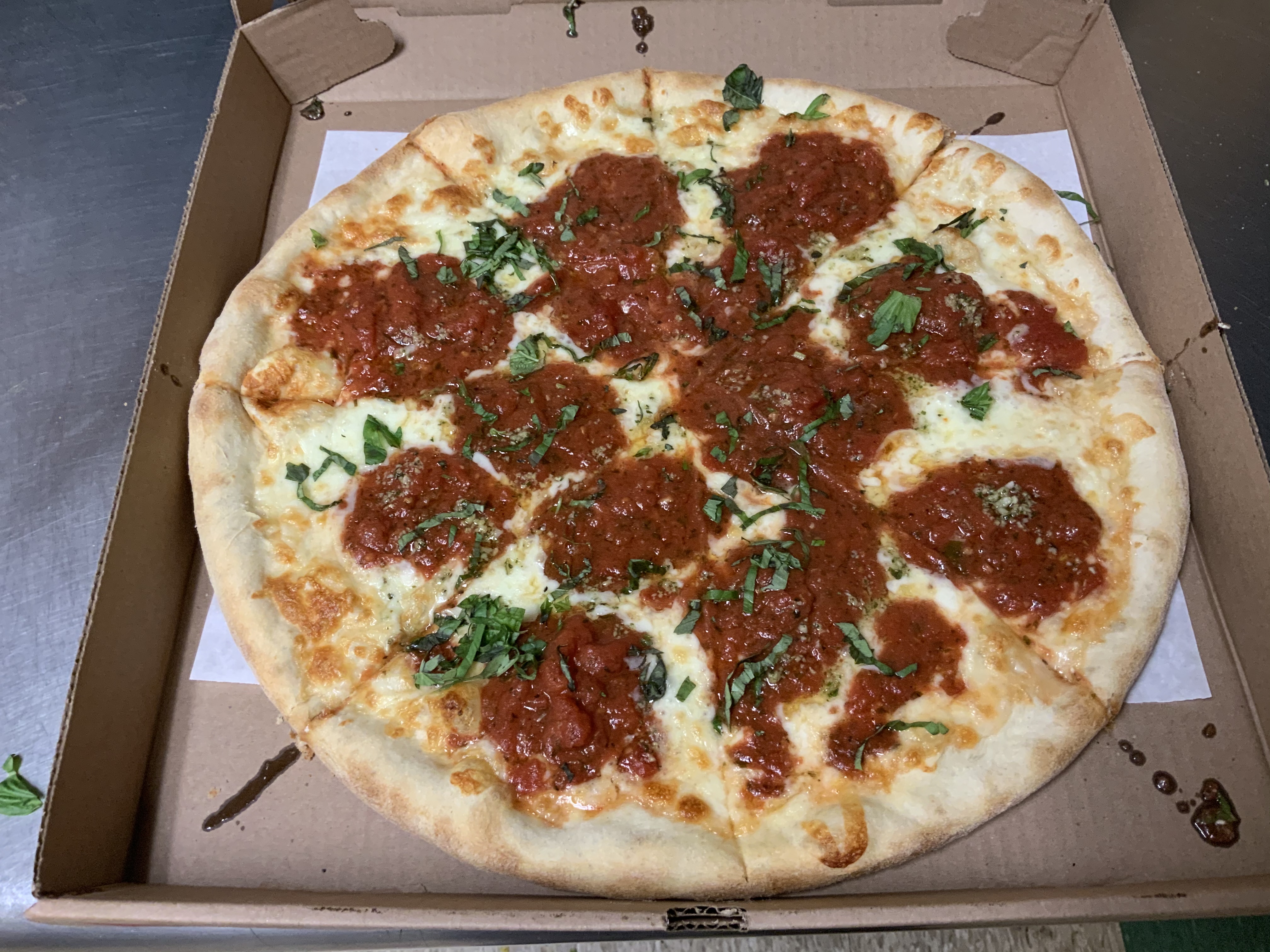 Order Margherita Pizza food online from Nino's Pizzarama store, Royersford on bringmethat.com