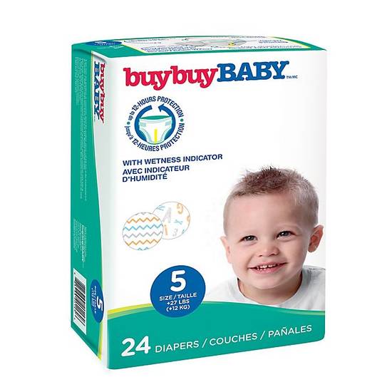 Order buybuy BABY™ 24-Count Size 5 Jumbo Diapers in Letters and Chevrons food online from Buybuy Baby store, Ballwin on bringmethat.com