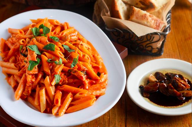 Order Penne Family Meal For Two food online from Osteria Via Stato store, Chicago on bringmethat.com