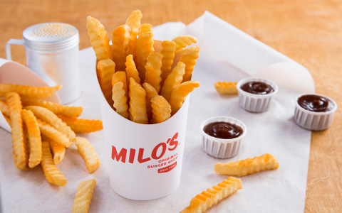 Order French Fries food online from Milo's Hamburgers store, Homewood on bringmethat.com