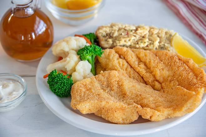 Order Crispy Fish Filets Entree food online from Shoney store, Lawrenceville on bringmethat.com