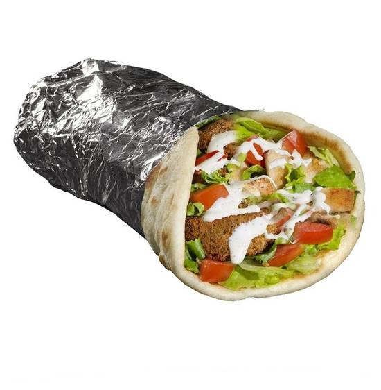 Order Chicken & Falafel Sandwich food online from The Halal Guys store, Dearborn Heights on bringmethat.com