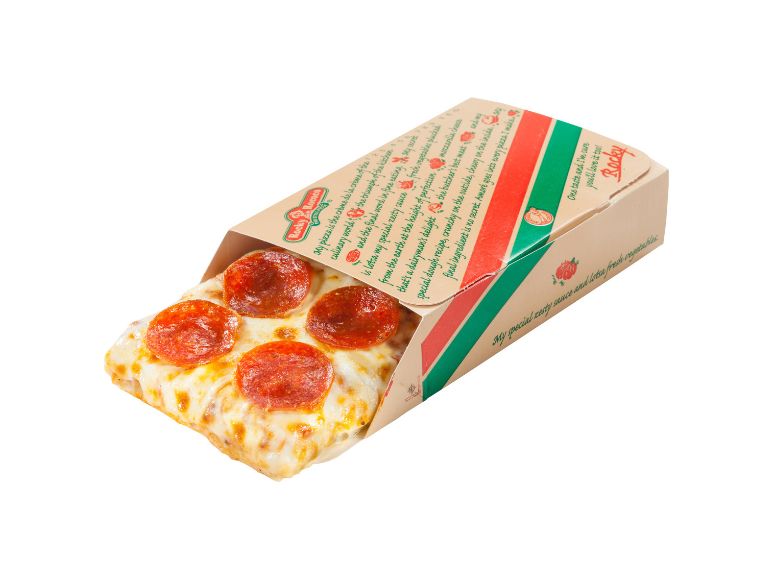 Order Pepperoni Regular Slice food online from Rocky Rococo  store, Minneapolis on bringmethat.com