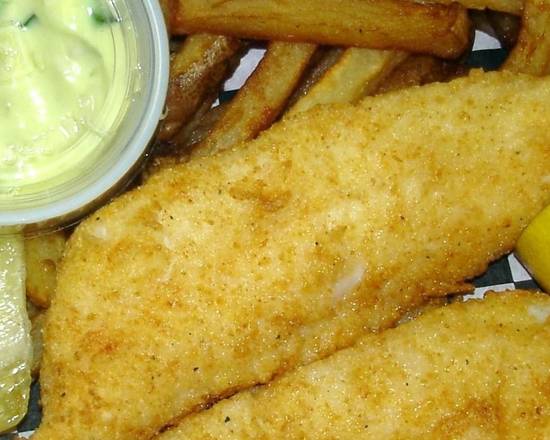 Order Fish & Chips food online from Toms BBQ Chicago Style store, Mesa on bringmethat.com