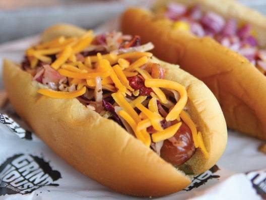 Order Two Hot Dogs food online from Grindhouse Killer Burgers store, Athens on bringmethat.com