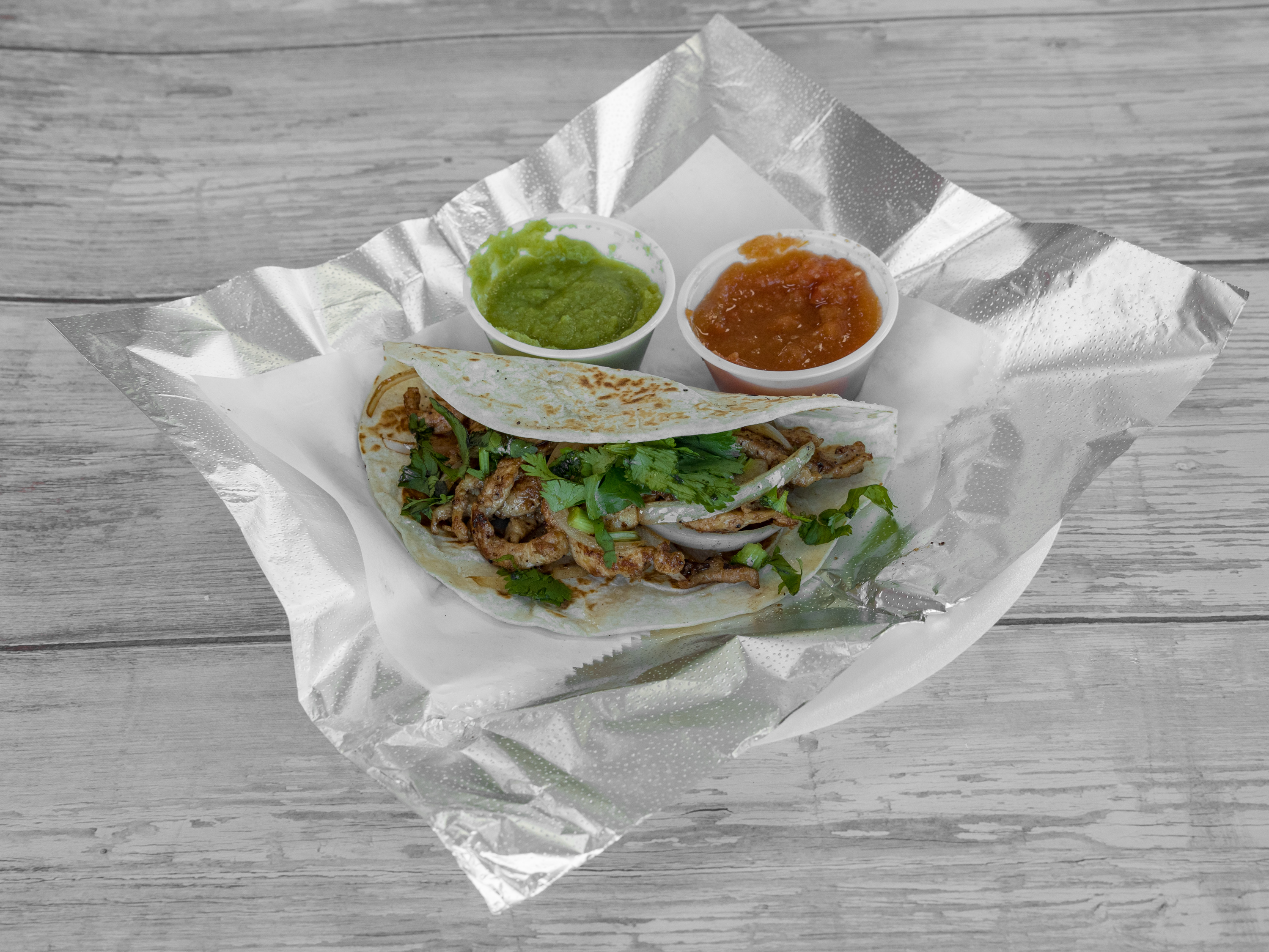 Order Chicken Fajita Taco food online from Lone Star Market store, Humble on bringmethat.com