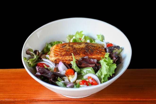 Order Grilled Salmon Salad: food online from Tommy Tavern + Tap store, Princeton on bringmethat.com