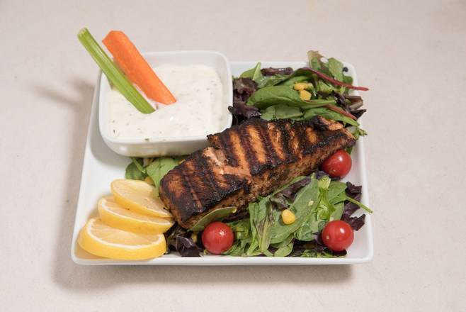 Order Grilled Salmon Salad food online from Coconut Breeze Cuisine store, Lansdowne on bringmethat.com