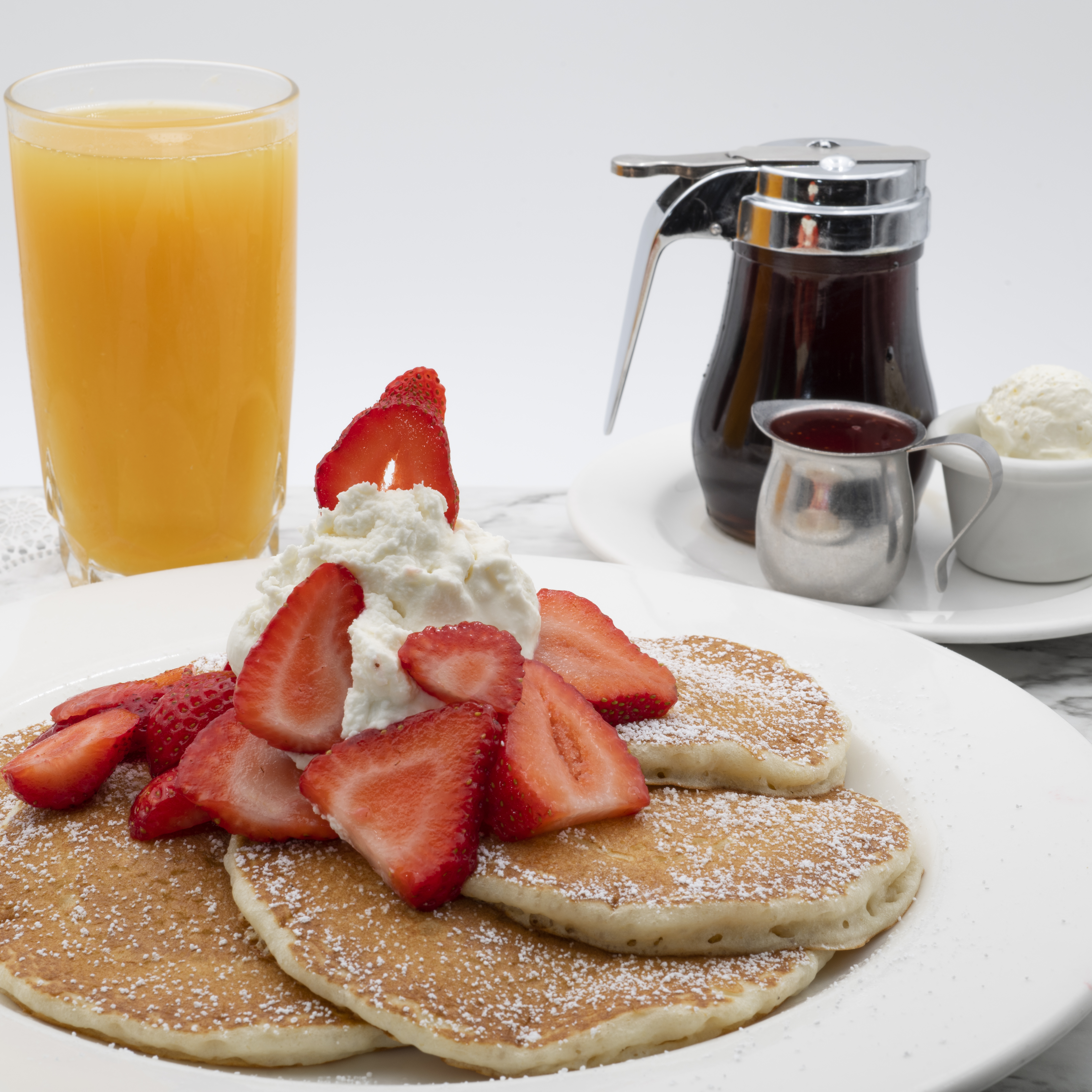 Order Strawberry Pancakes - Full Order food online from The Original Pancake House store, Fort Worth on bringmethat.com