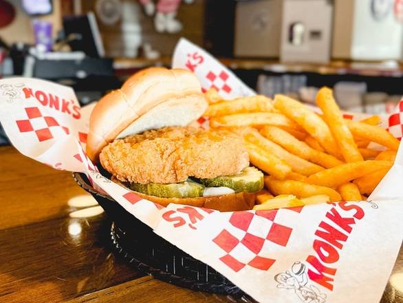 Order Classic Crispy Chicken Sandwich food online from Monk's Bar & Grill store, Middleton on bringmethat.com