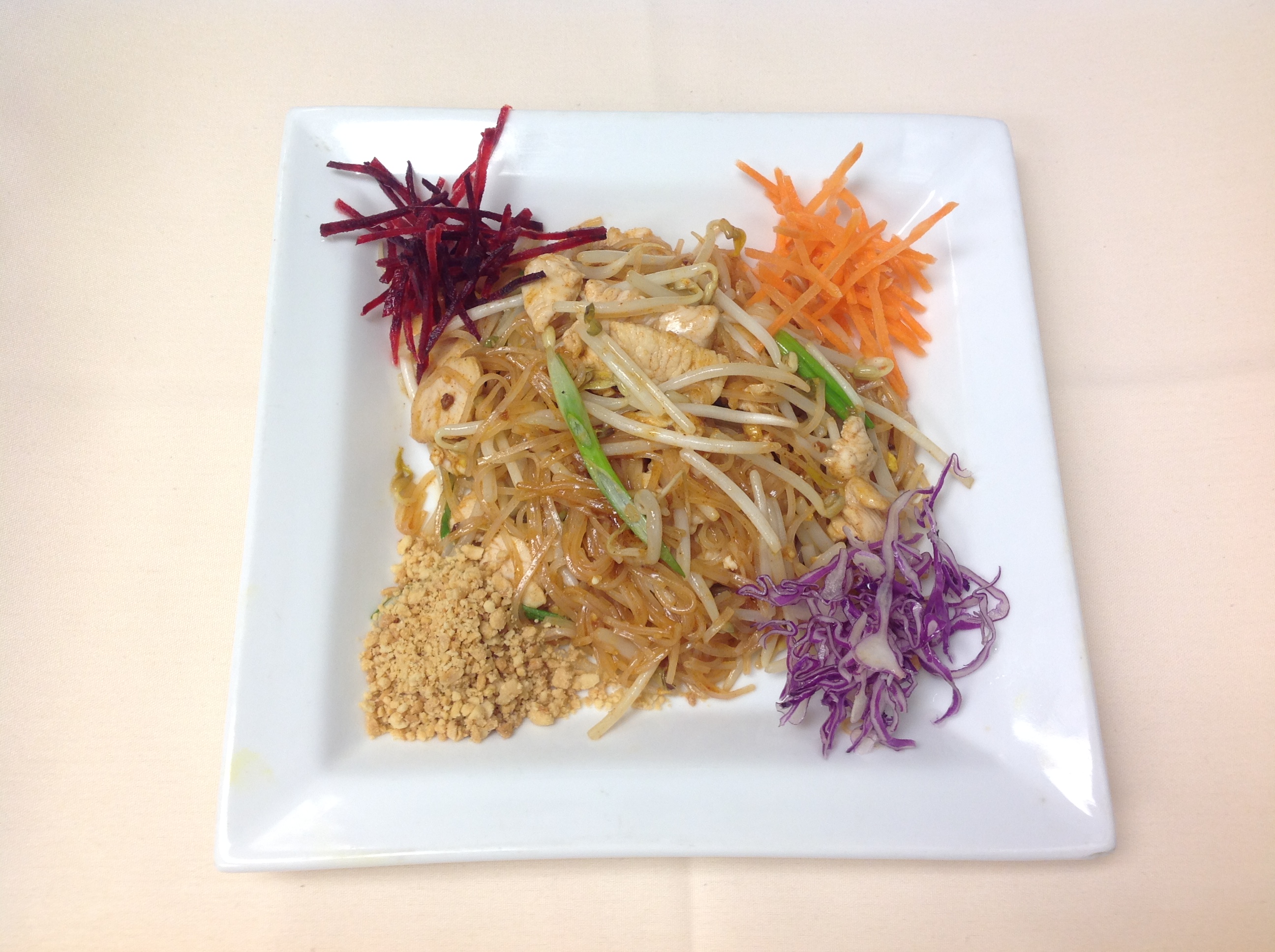 Order 60. Pad Thai Noodles food online from Nine classic thai cuisine store, Chicago on bringmethat.com