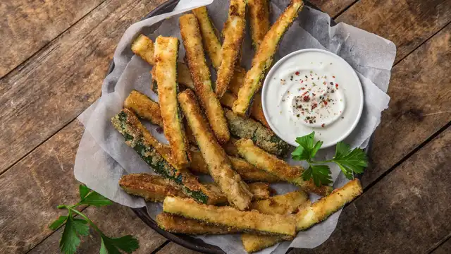 Order Fried Zucchini food online from Dat Pizza Dough store, Philadelphia on bringmethat.com