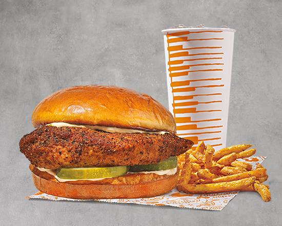 Order NEW Classic Blackened Chicken Sandwich Combo food online from Popeyes store, Jasper on bringmethat.com