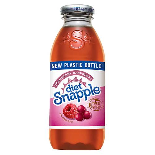 Order Snapple Diet Cranberry Raspberry - 16 oz Bottle/Single food online from Bottle Shop & Spirits store, Los Alamitos on bringmethat.com