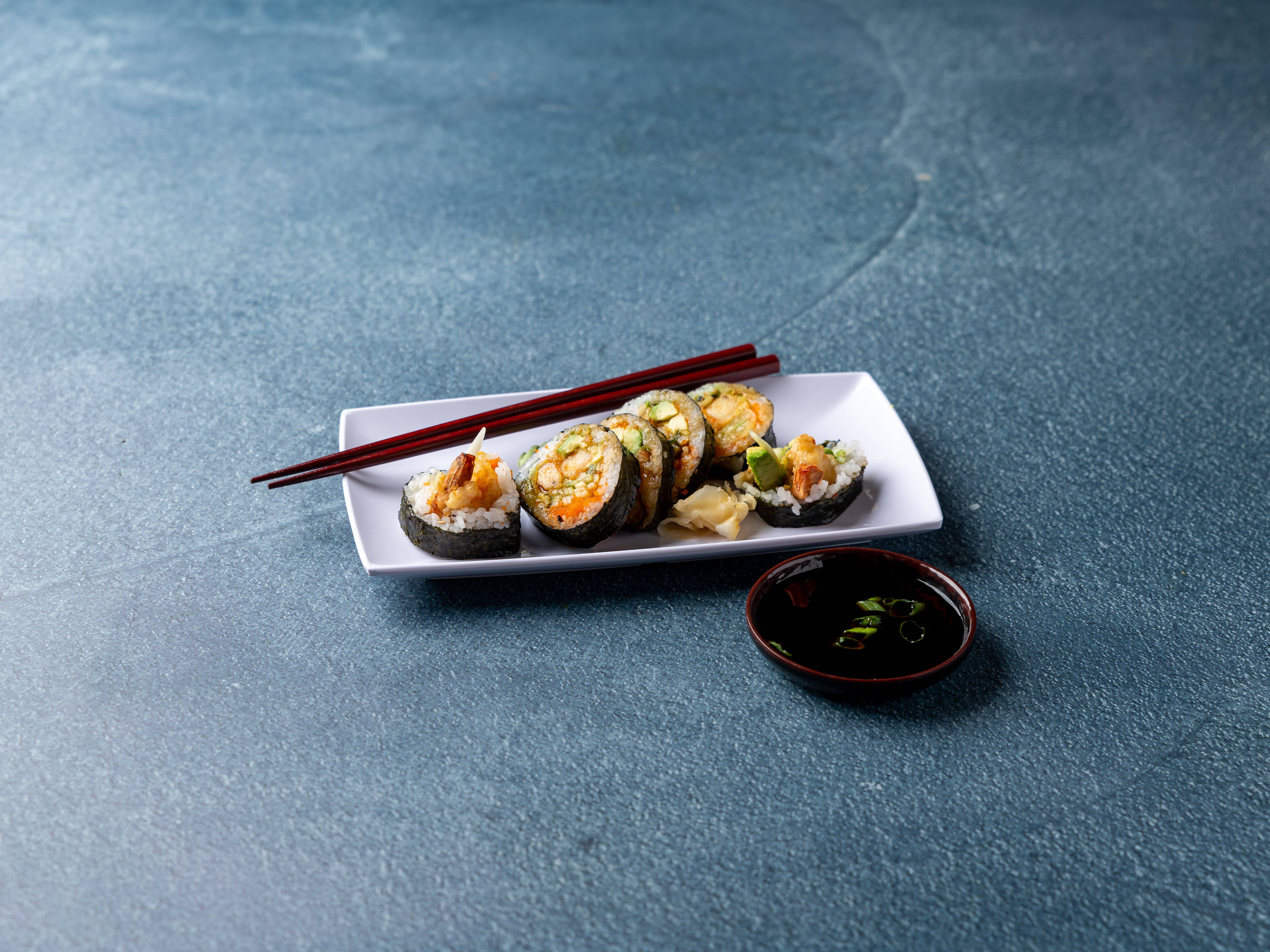 Order Shrimp Tempura Maki Mono food online from Circle Sushi & Grill store, Chicago on bringmethat.com