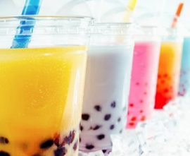 Order Lychee Fruity Bubble Tea food online from Korean BBQ Grill store, New Rochelle on bringmethat.com