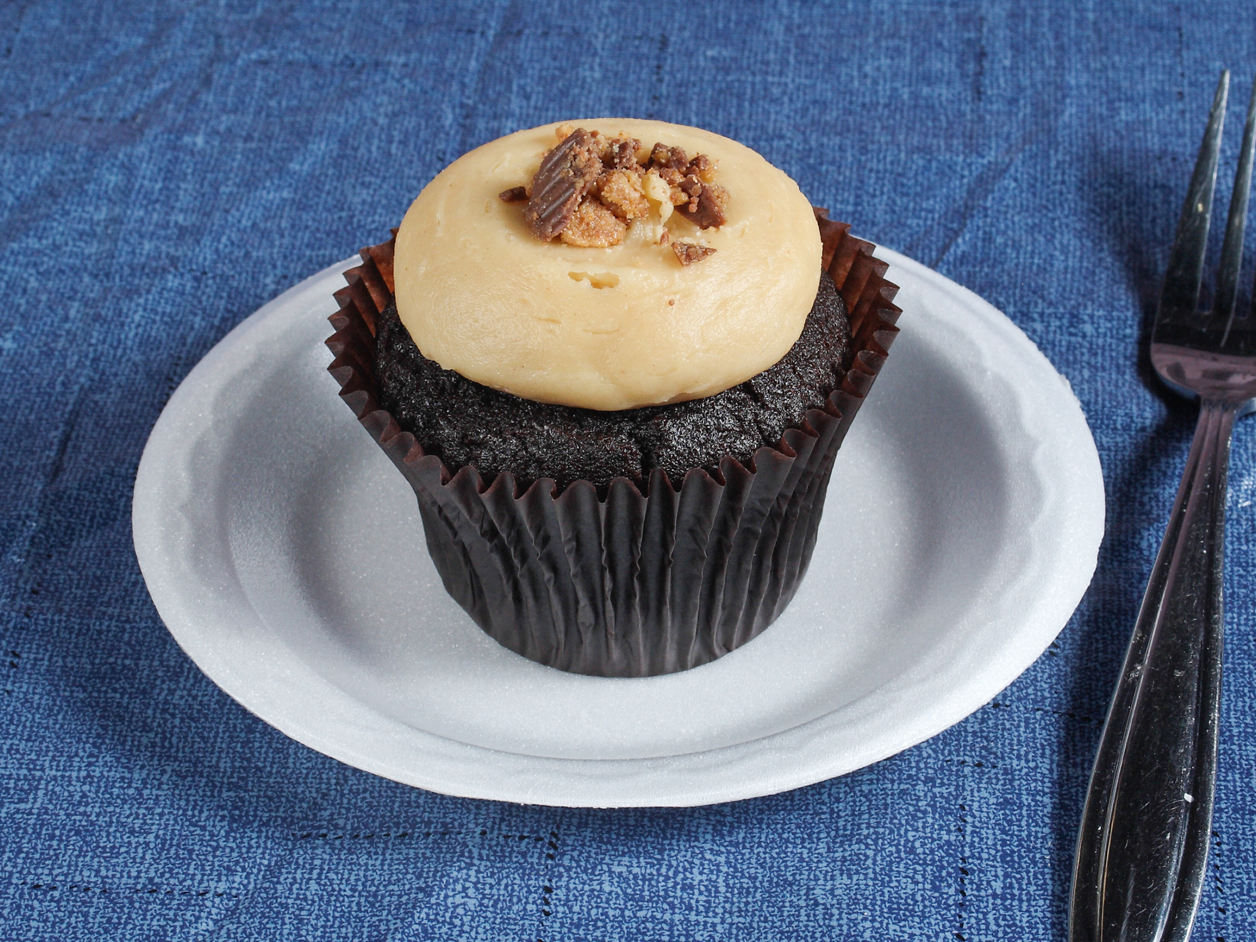 Order Peanut Butter Cupcake food online from Smallcakes store, Huntersville on bringmethat.com