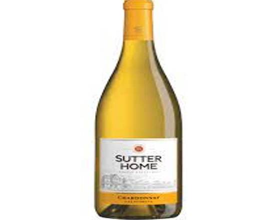 Order Sutter Home Chardonnay, 750mL white wine (13.5% ABV) food online from Pit Stop Liquor Mart store, El Monte on bringmethat.com