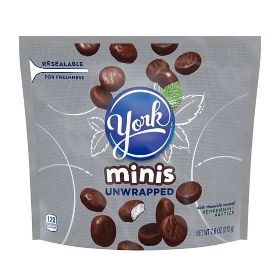 Order York Minis Unwrapped Dark Chocolate Covered Peppermint Patties, 7.6 OZ food online from Cvs store, PHOENIX on bringmethat.com