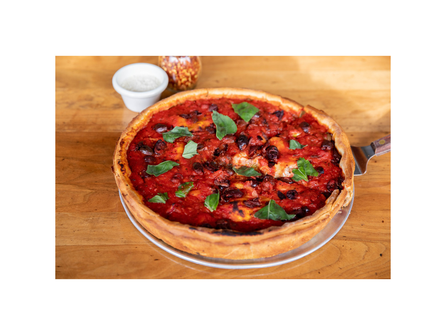 Order OLD CHICAGO SPECIAL DEEP 10" food online from Patxi's Chicago Pizza store, San Francisco on bringmethat.com