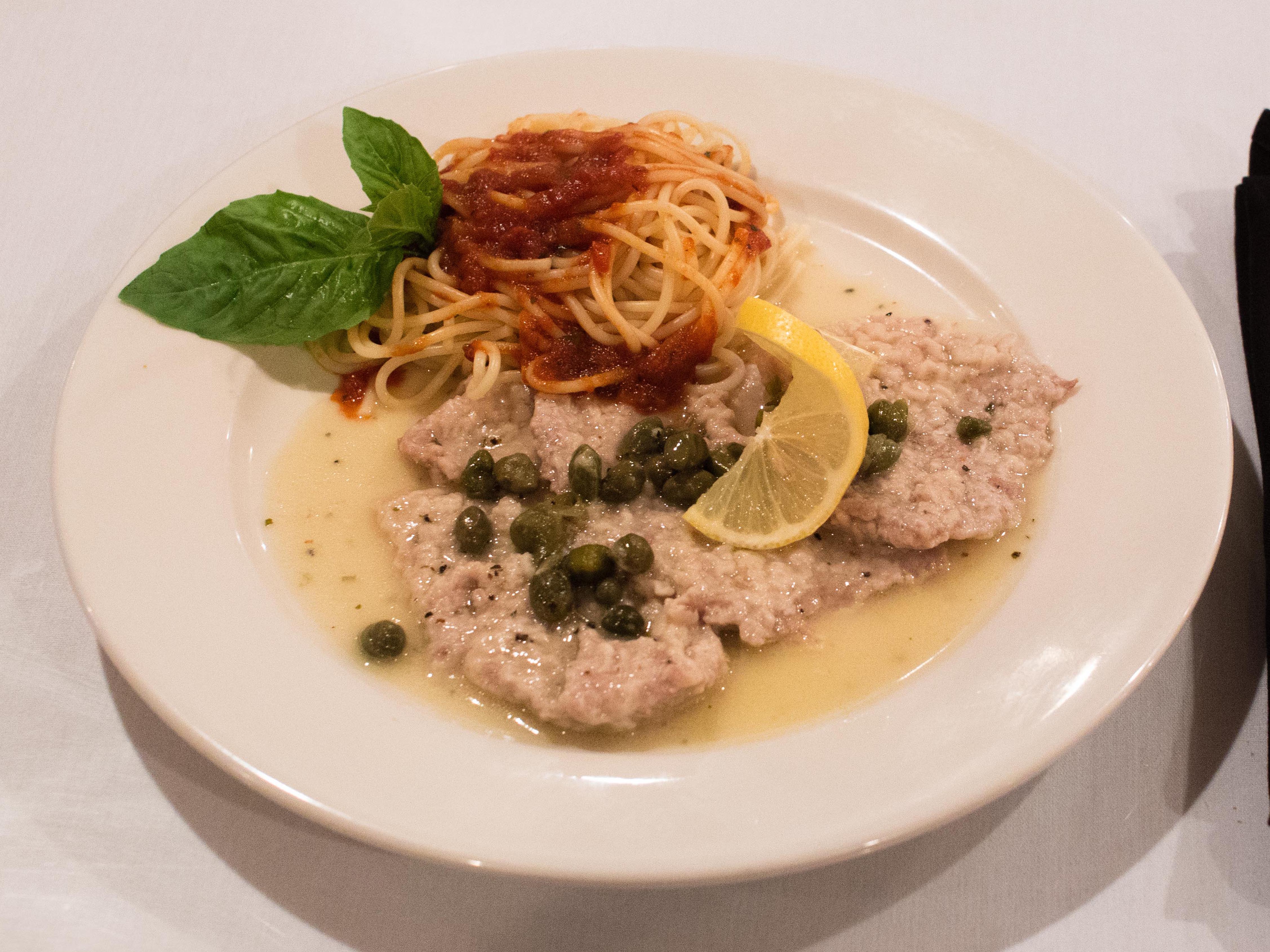 Order Veal Piccata food online from Cafe Amore store, Richardson on bringmethat.com