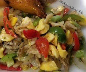 Order Ackkee & Saltfish (Meat Only) food online from Island Spice Jamaican Restaurant store, Leavenworth on bringmethat.com