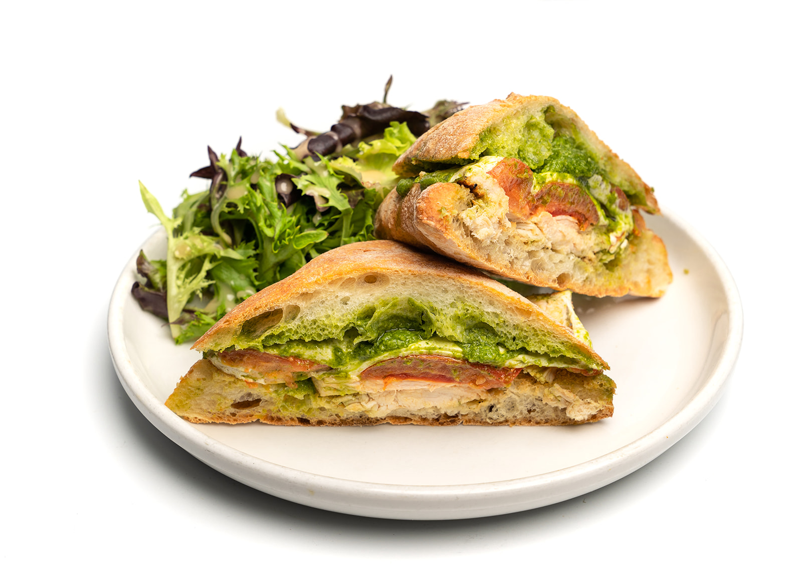 Order Chicken Pesto Sandwich food online from &Grain store, Garwood on bringmethat.com