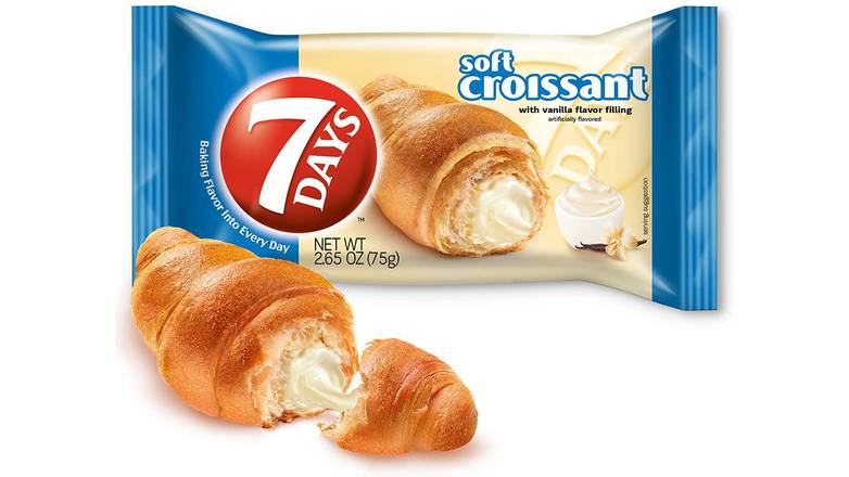 Order 7Days Soft Croissant Vanilla food online from Route 7 Food Mart store, Norwalk on bringmethat.com