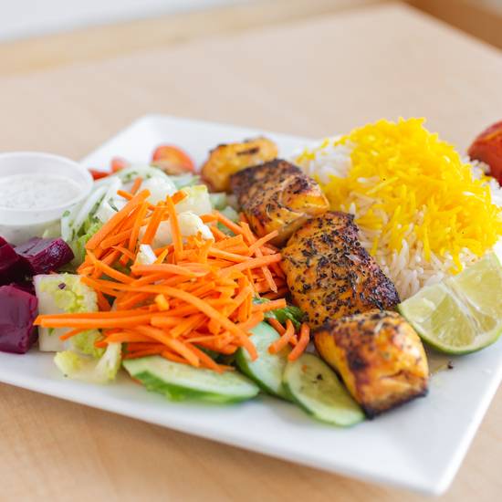 Order Salmon Kabob food online from Taste of Tehran store, Los Angeles on bringmethat.com