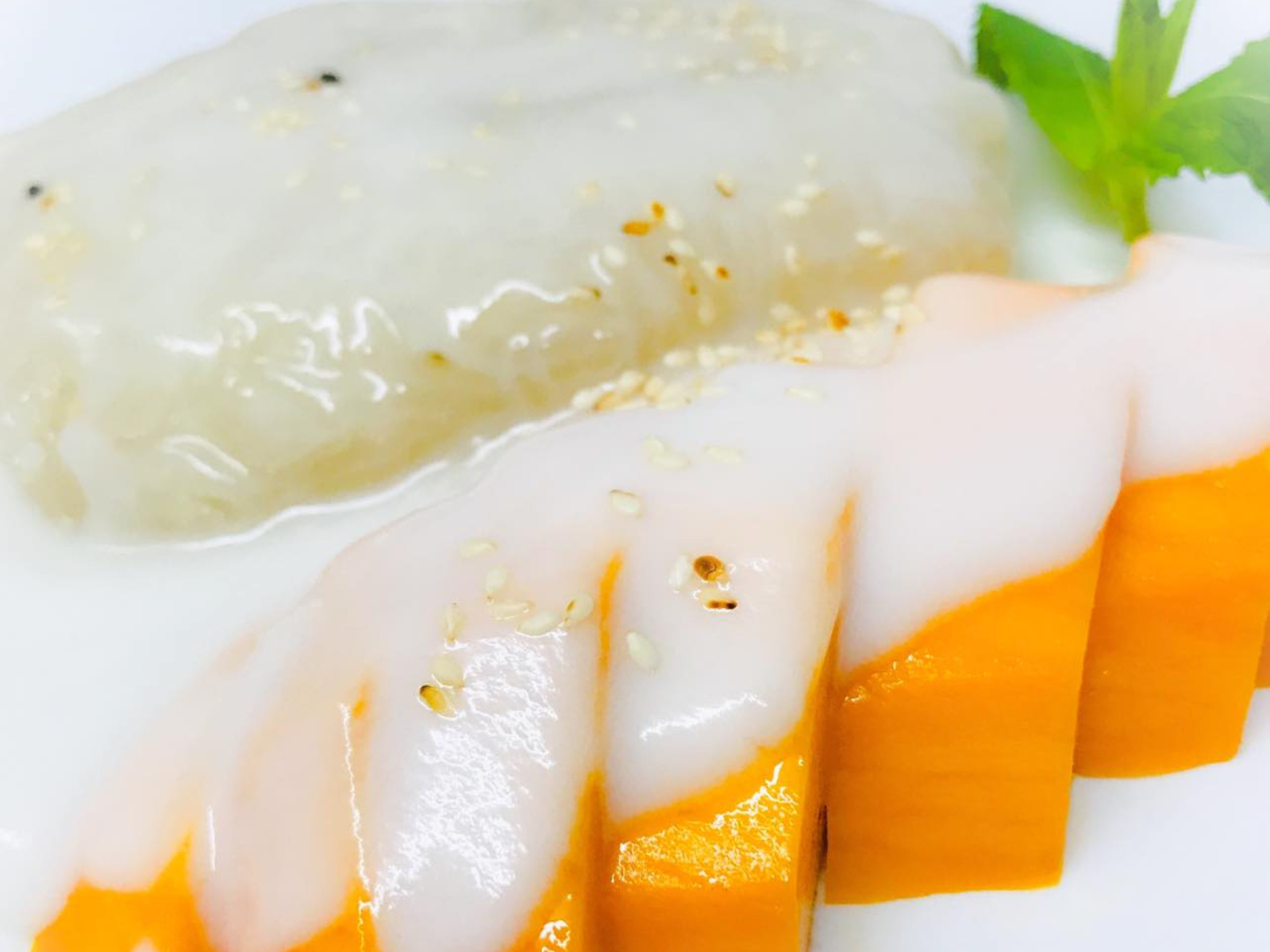 Order Sweet Sticky Rice With Mango food online from Tuk Tuk One Thai store, San Diego on bringmethat.com
