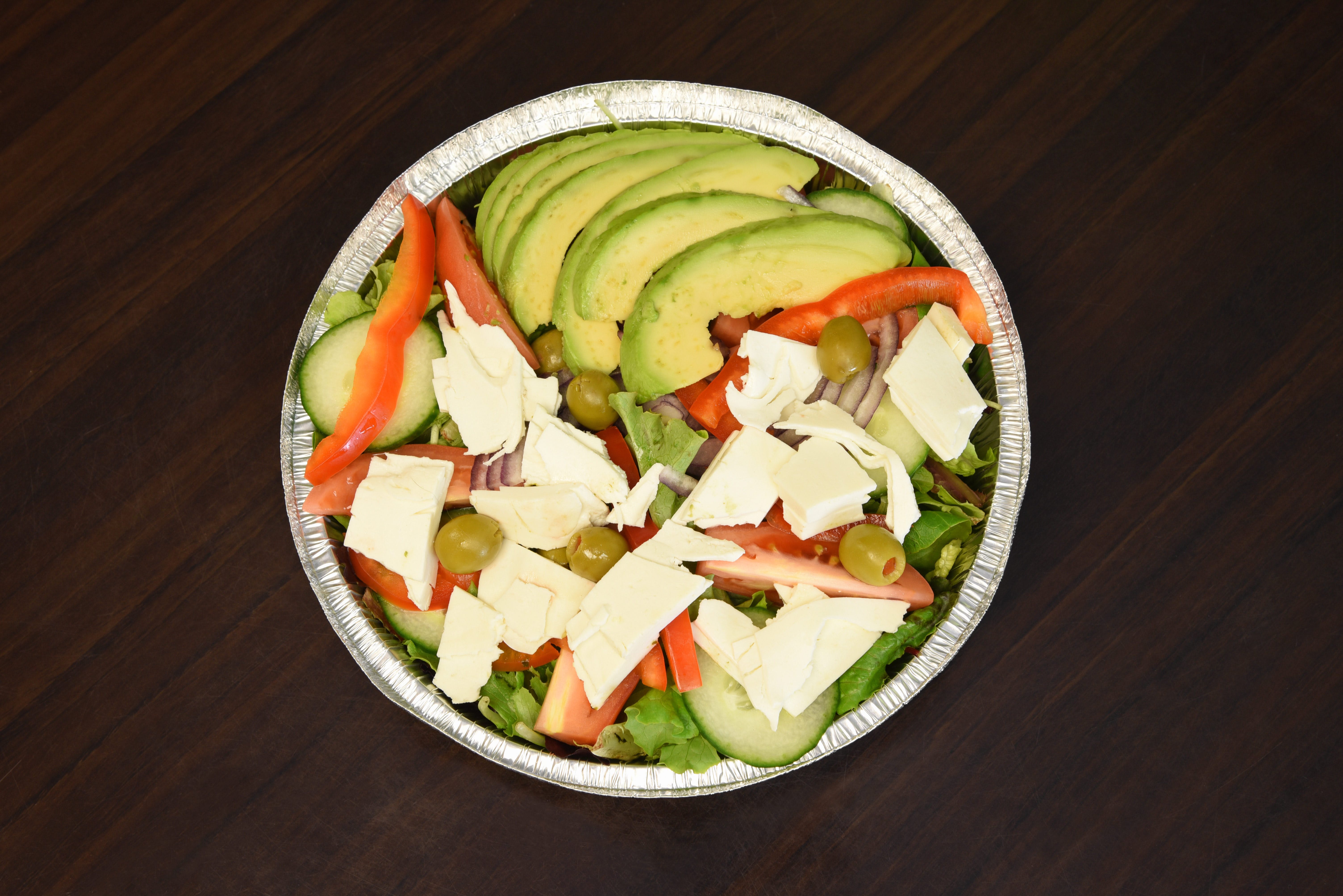 Order 139. House Salad - Large food online from Angelo's pizza and deli catering store, Long Island City on bringmethat.com