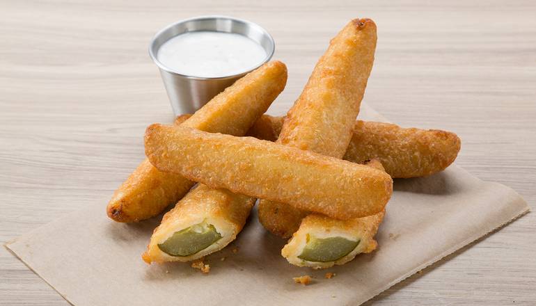 Order Fried Pickle Spears (5) food online from Wing Zone store, Alexandria on bringmethat.com