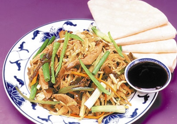 Order 94. Moo Shu Fresh Pork food online from China Gourmet store, Palmetto Bay on bringmethat.com