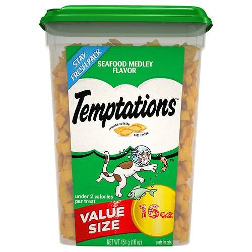 Order Temptations Cat Food Value Pack Seafood Medley - 16.0 oz food online from Walgreens store, WILMINGTON on bringmethat.com
