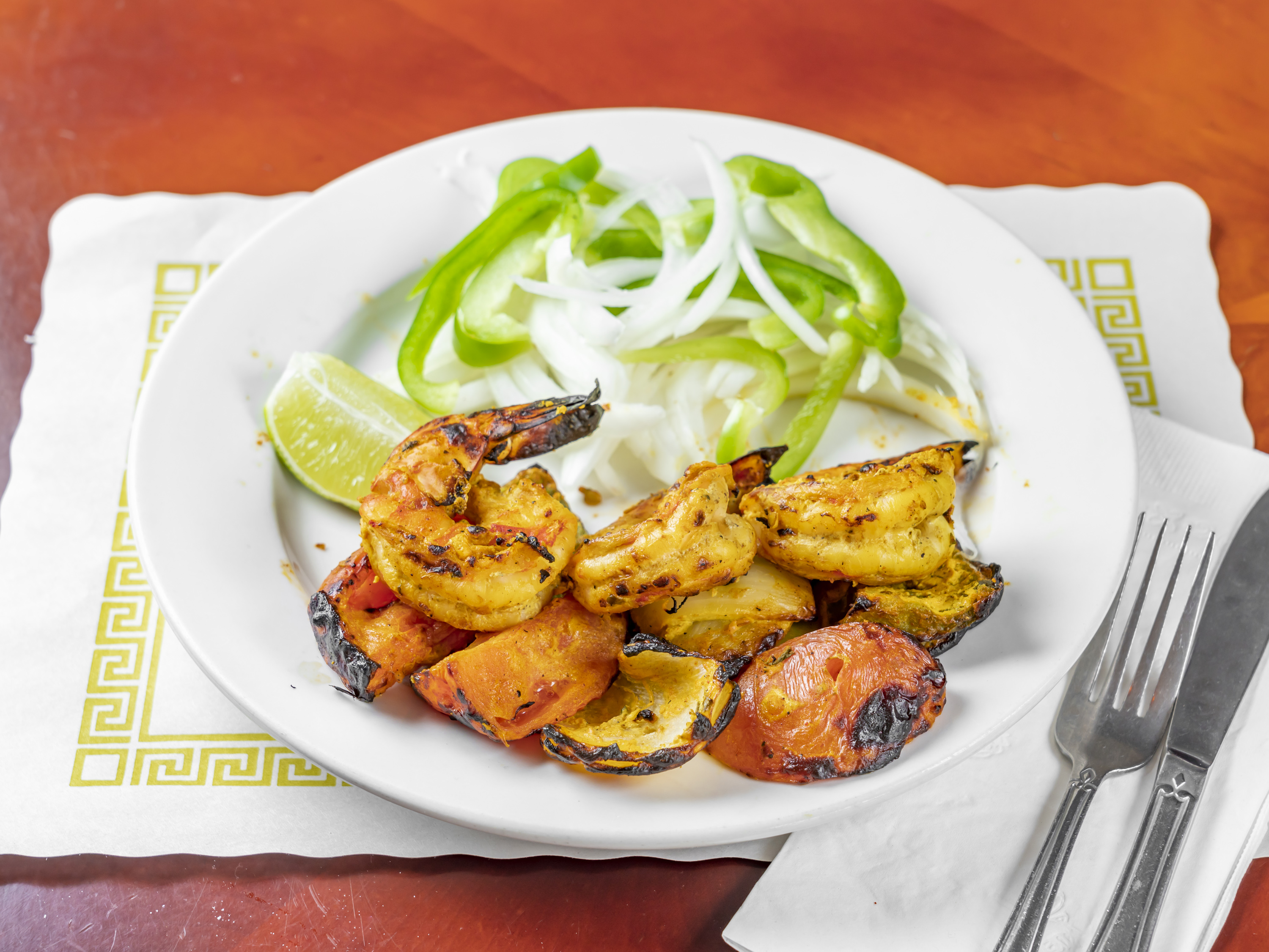 Order Tandoori Jumbo Prawns food online from Diwan Indian Restaurant & Bar store, Hicksville on bringmethat.com